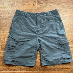 REI Co-op Sahara Cargo Shorts Womens Size 10 Green Gray Hiking Outdoor Gorpcore